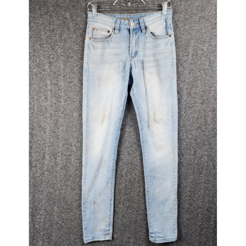 rue21 Jeans Womens 28 Super Skinny Ultra Flex Light Blue Stretch Denim